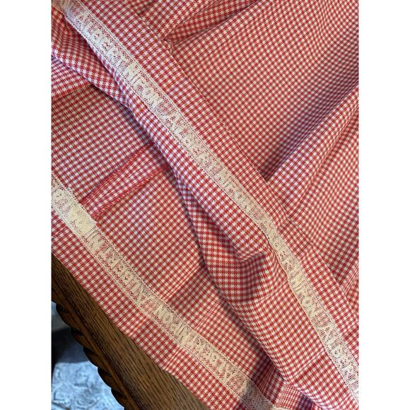 Vtg Saks Fifth Avenue Albert Nipon Red Gingham Picnic Dress & Blazer Plaid Sz M - Picture 12 of 14